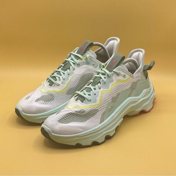 Stylish Women's Sneakers in Mint and White - Picture 4 of 4